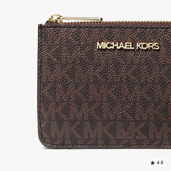 Michael Kors Tan Card Holder with Key Ring - Picture 5 of 8